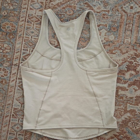 Athleta Cream Racerback Tank - Picture 4 of 6
